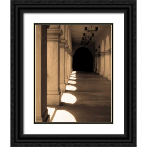 Paseo Del Balboa Black Ornate Wood Framed Art Print with Double Matting by Gilboa, Marina Drasnin