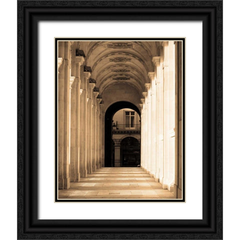 Passage Marly Black Ornate Wood Framed Art Print with Double Matting by Gilboa, Marina Drasnin