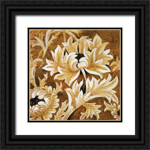 Jewel Tones Black Ornate Wood Framed Art Print with Double Matting by Jardine, Liz