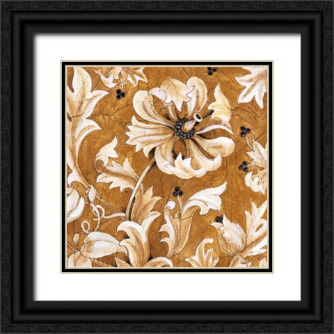 Jewel Tones Black Ornate Wood Framed Art Print with Double Matting by Jardine, Liz
