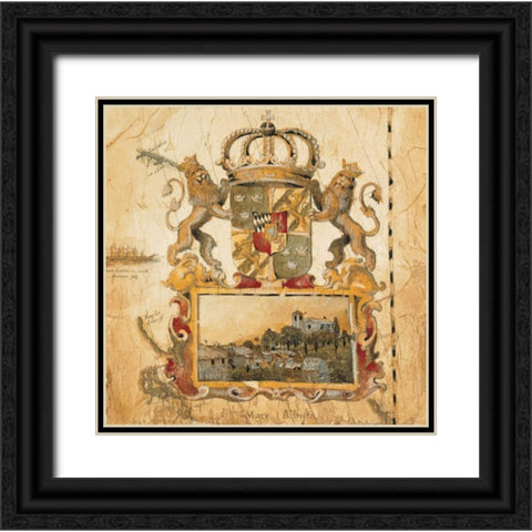 Terra Nova I Black Ornate Wood Framed Art Print with Double Matting by Jardine, Liz