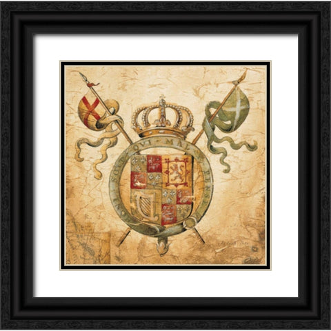 Terra Nova II Black Ornate Wood Framed Art Print with Double Matting by Jardine, Liz
