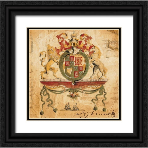 Terra Nova III Black Ornate Wood Framed Art Print with Double Matting by Jardine, Liz