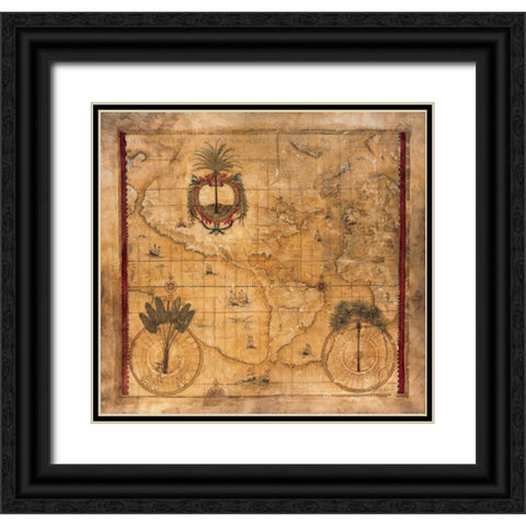 Nova Totius Black Ornate Wood Framed Art Print with Double Matting by Jardine, Liz