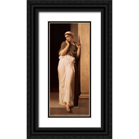 Nausicaa from James Joyces Ulysses Black Ornate Wood Framed Art Print with Double Matting by Leighton, Lord Frederic