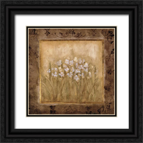 Narcissus Black Ornate Wood Framed Art Print with Double Matting by Mindeli