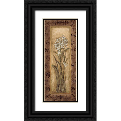Paperwhites II Black Ornate Wood Framed Art Print with Double Matting by Mindeli