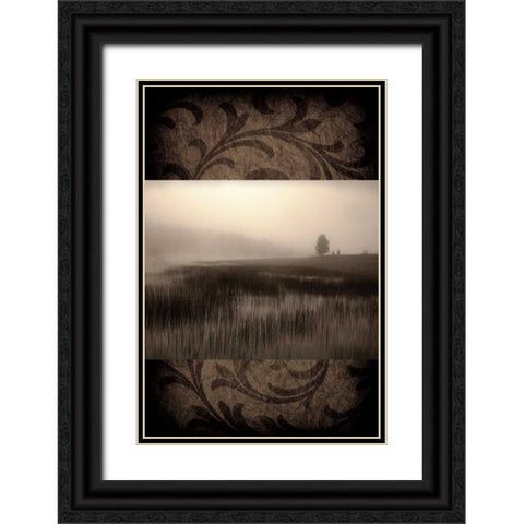 Misty Morning Black Ornate Wood Framed Art Print with Double Matting by Pahl, Janel