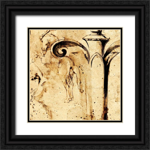 Classical Style-A Black Ornate Wood Framed Art Print with Double Matting by Panossian, Paul