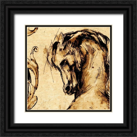 Classical Style-C Black Ornate Wood Framed Art Print with Double Matting by Panossian, Paul