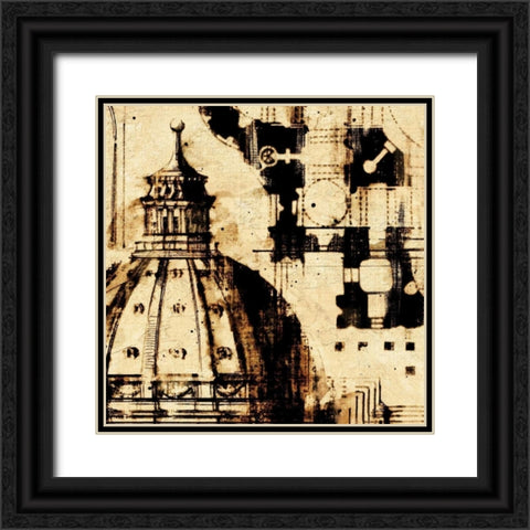 Classical Style-D Black Ornate Wood Framed Art Print with Double Matting by Panossian, Paul