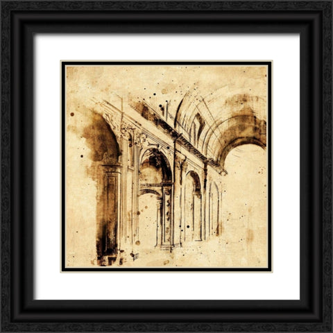 Classical Style-F Black Ornate Wood Framed Art Print with Double Matting by Panossian, Paul