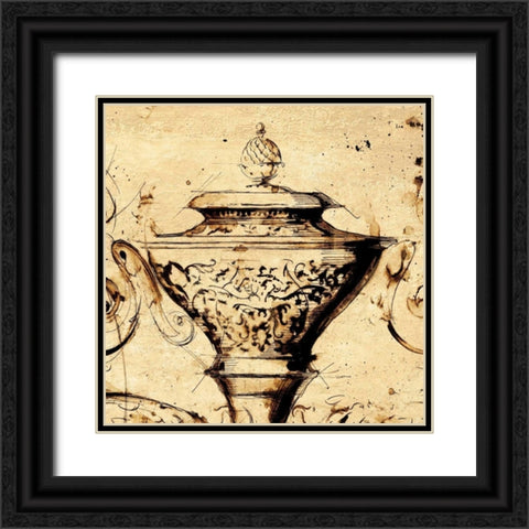 Classical Style-H Black Ornate Wood Framed Art Print with Double Matting by Panossian, Paul