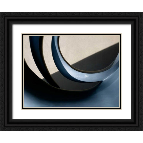 Architectural Curve III Black Ornate Wood Framed Art Print with Double Matting by Christensen, Jim