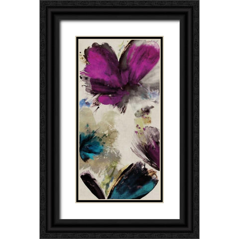 Midsummer Blooms I Black Ornate Wood Framed Art Print with Double Matting by Jensen, Asia