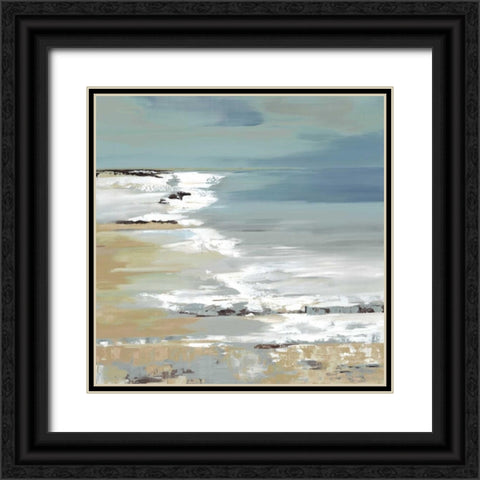 East Coast I Black Ornate Wood Framed Art Print with Double Matting by Lera