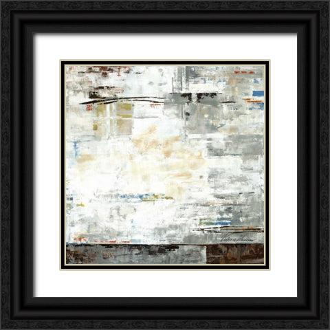 Grey Zone I Black Ornate Wood Framed Art Print with Double Matting by Lera