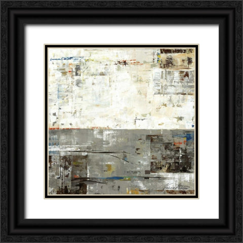 Grey Zone II Black Ornate Wood Framed Art Print with Double Matting by Lera