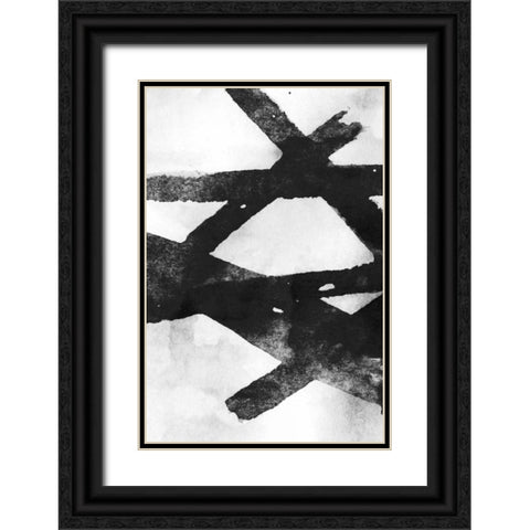Gestures I Black Ornate Wood Framed Art Print with Double Matting by PI Galerie