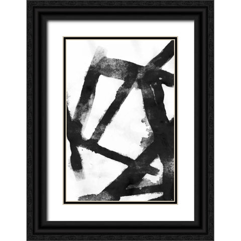 Gestures II Black Ornate Wood Framed Art Print with Double Matting by PI Galerie