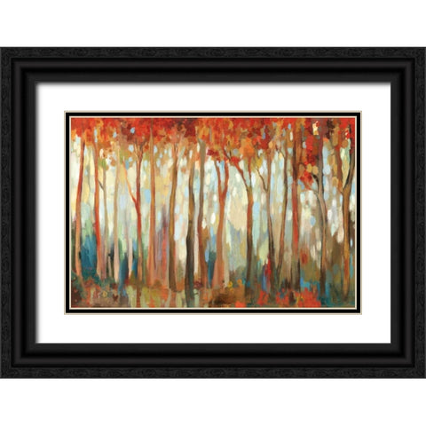 Marble Forest III Black Ornate Wood Framed Art Print with Double Matting by Pearce, Allison