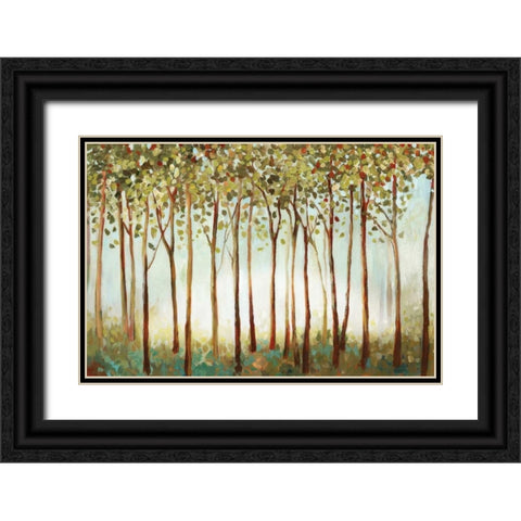 Riverside Forest Black Ornate Wood Framed Art Print with Double Matting by Pearce, Allison