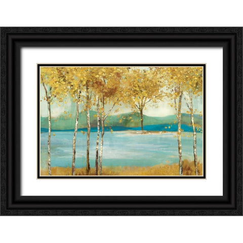 Overlooking III Black Ornate Wood Framed Art Print with Double Matting by Pearce, Allison