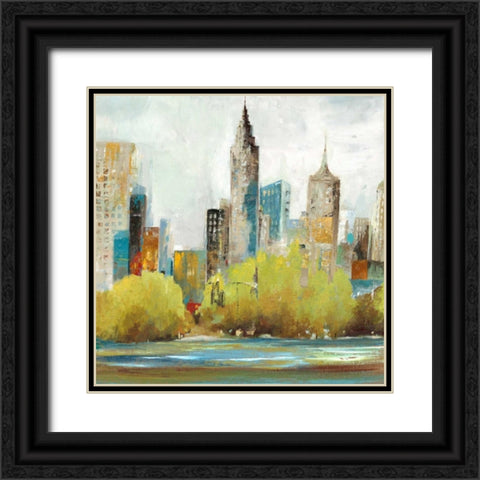 Hudson Ferry II Black Ornate Wood Framed Art Print with Double Matting by Pearce, Allison