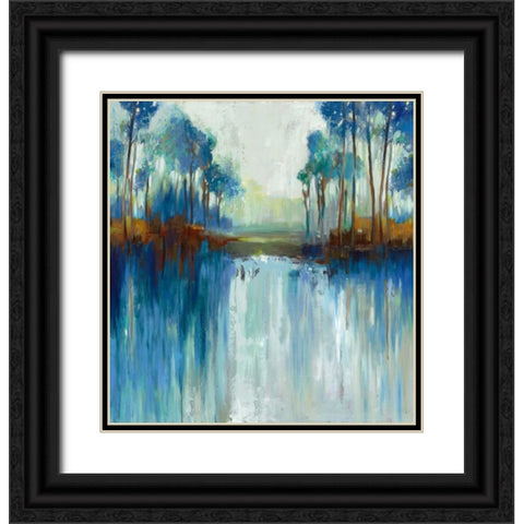 Late Summer Landscape Black Ornate Wood Framed Art Print with Double Matting by Pearce, Allison