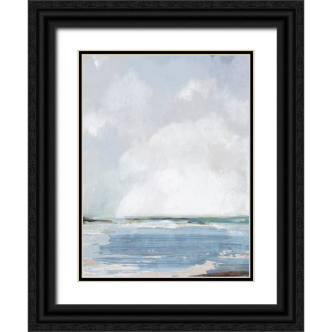 Modern Beach Black Ornate Wood Framed Art Print with Double Matting by Pearce, Allison