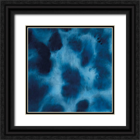 Indigo Dye VII Black Ornate Wood Framed Art Print with Double Matting by Wilson, Aimee