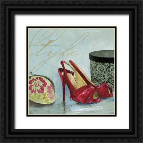 Style - Mini Black Ornate Wood Framed Art Print with Double Matting by Wilson, Aimee