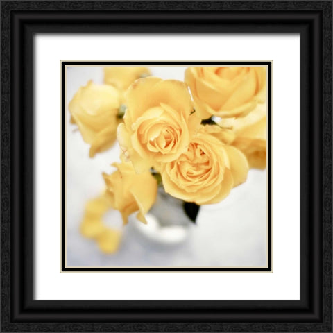 Floral Color - 21 Black Ornate Wood Framed Art Print with Double Matting by Blaustein, Alan