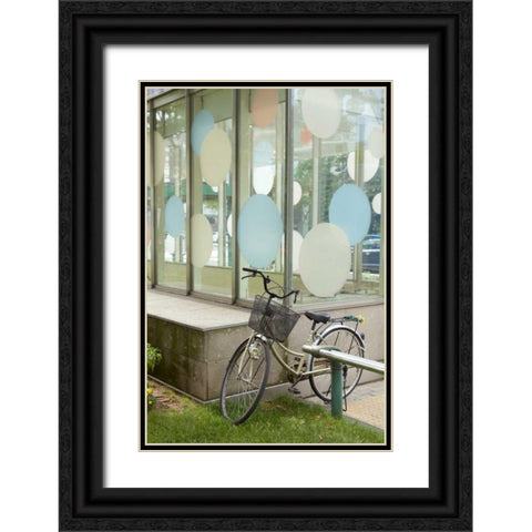 Japan Bicycle - 4 Black Ornate Wood Framed Art Print with Double Matting by Blaustein, Alan