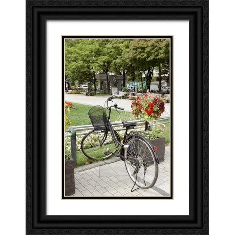 Japan Bicycle - 5 Black Ornate Wood Framed Art Print with Double Matting by Blaustein, Alan