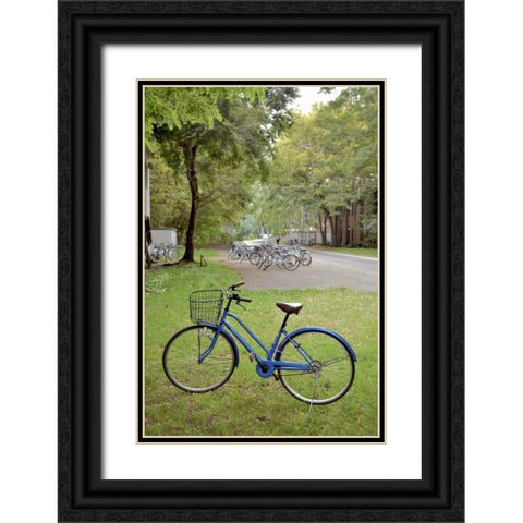 Japan Bicycle - 8 Black Ornate Wood Framed Art Print with Double Matting by Blaustein, Alan