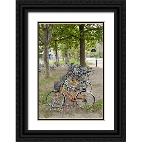 Japan Bicycle - 12 Black Ornate Wood Framed Art Print with Double Matting by Blaustein, Alan
