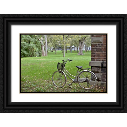 Japan Bicycle - 14 Black Ornate Wood Framed Art Print with Double Matting by Blaustein, Alan