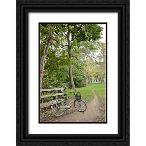 Japan Bicycle - 24 Black Ornate Wood Framed Art Print with Double Matting by Blaustein, Alan