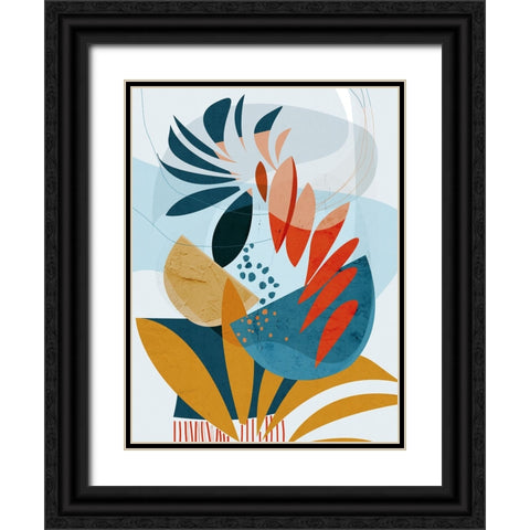 Tropical Planted Black Ornate Wood Framed Art Print with Double Matting by Banerjee, Ishita