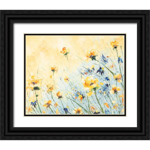 Build Me Up Buttercup Black Ornate Wood Framed Art Print with Double Matting by Coghlan, Emma