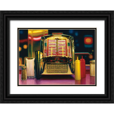 Wall Box II Black Ornate Wood Framed Art Print with Double Matting by Colletta, TR