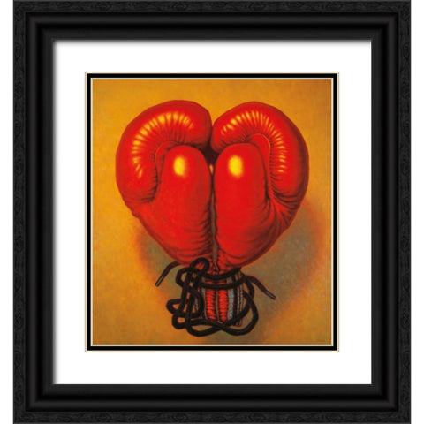 For Love or Money Black Ornate Wood Framed Art Print with Double Matting by Colletta, TR