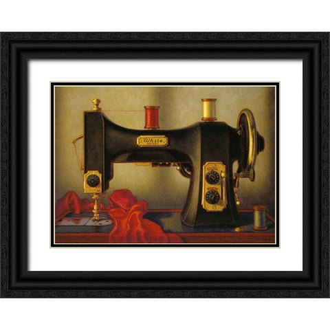 Votive Lamp Black Ornate Wood Framed Art Print with Double Matting by Colletta, TR