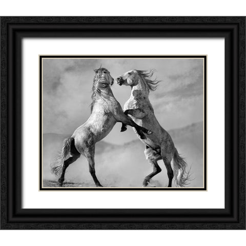Challengers Black Ornate Wood Framed Art Print with Double Matting by Dearing, Lisa
