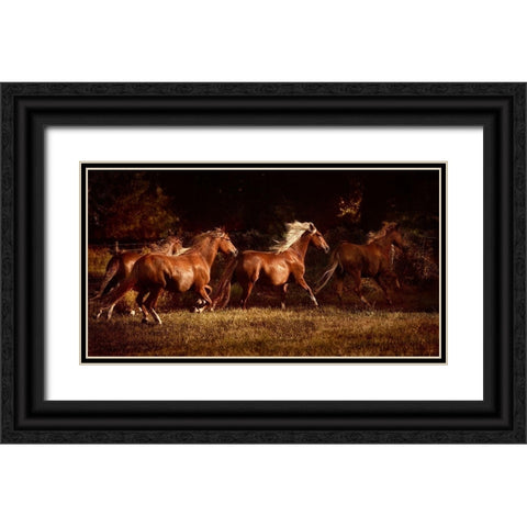 Fire and Grace Black Ornate Wood Framed Art Print with Double Matting by Dearing, Lisa