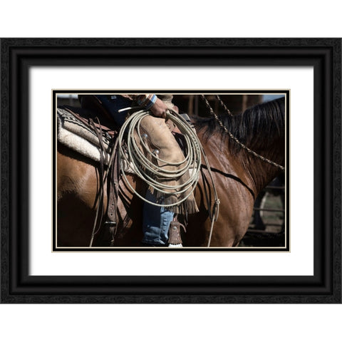 Sierra Style Black Ornate Wood Framed Art Print with Double Matting by Dearing, Lisa