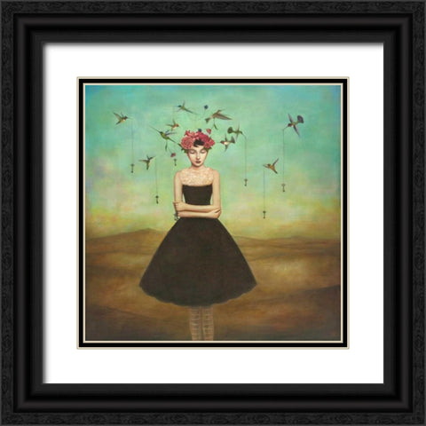 Fair Trade Frame of Mind Black Ornate Wood Framed Art Print with Double Matting by Huynh, Duy