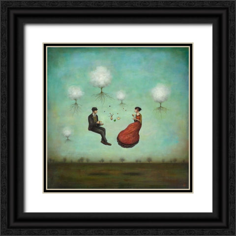 Gravitea For Two Black Ornate Wood Framed Art Print with Double Matting by Huynh, Duy