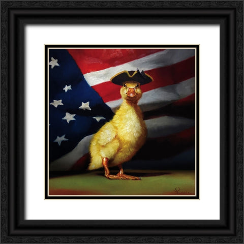 The Patriot Black Ornate Wood Framed Art Print with Double Matting by Heffernan, Lucia